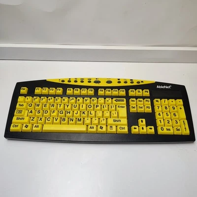 Ablenet Keys-U-See Large Print Wireless Keyboard Black Yellow - Image 1 of 4
