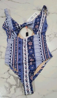 Nuevo Traje de Baño Minkpink Bounty Tie Floral Una Pieza Talla Mediana Foto 1 de 4