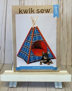 Kwik Sew 4374 Dog Pet Cat Ped Sleeping Tent House TeePee Bed Sewing Pattern NEW - Picture 1 of 2