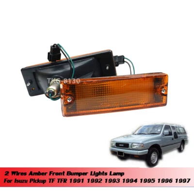 2 CABLES PARACHOQUES DELANTERO LUZ LÁMPARA 1 PAR Fit ISUZU PICKUP TF TFR 1991 1992 - 1997 Foto 1 de 4