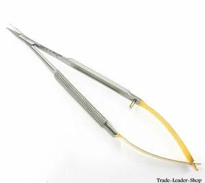 Castroviejo Micro Scissors 14 cm Straight 5.5'' TC Dental Surgical Suture NATRA - Picture 1 of 6