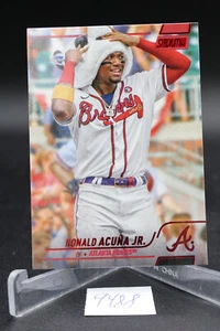 2022 Topps Stadium Club - Ronald Acuña Jr. #108 Red Foil - Picture 1 of 2