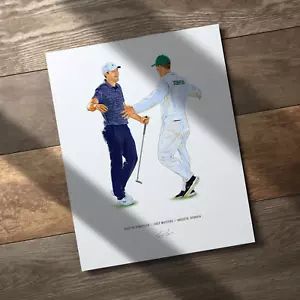 Scottie Scheffler 2022 Masters Augusta Georgia Golf 8x10 Print Poster Art - Picture 1 of 10