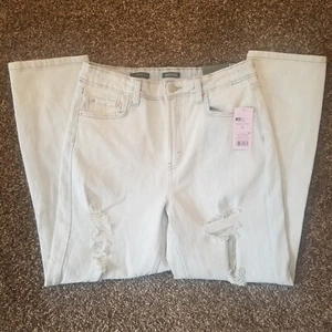 Wild Fable Highest Rise Mom Womens Size 6 (29x27.5") Distressed Denim Blue Jeans - Picture 1 of 12