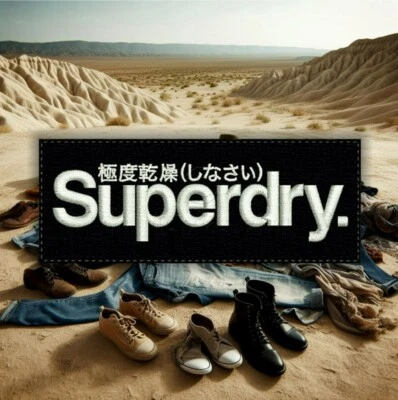 HECHO A MANO Superdry parche bordado patch brode toppa ricamata 9 cm (compatible product)