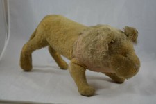 ANCIEN OURS LION EN PAILLE TEDDY