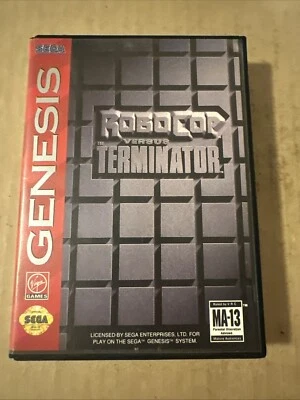 RoboCop vs. The Terminator (Sega Genesis) No Manual Tested Cart Video Game - Image 1 of 4