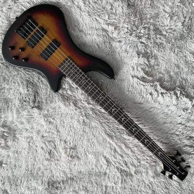 5-string Electric Bass Guitar Matt 3ts HH Pickups Black Hardware Fast Delivery - Image 1 of 4