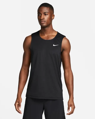 Camiseta sin mangas Nike Dri-FIT Ready para hombre talla mediana M negra DV9813-010 Foto 1 de 3