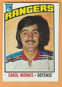 Carol Vadnais New York Rangers 1976-77 Topps #257 - Imagen 1 de 2