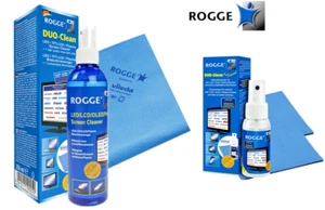 ROGGE DUO-Clean Set - 1x 250ml + 1x 50ml Screen Cleaner z ściereczkami z mikrofibry - Zdjęcie 1 z 13