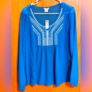 Ariat women's long sleeve blouse sz large NWT - Picture 1 of 5
