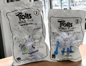 2020 Trolls World Tour McDonald's Happy Meal Toy #2 Cloud & #7 Diamond NEW - Picture 1 of 2