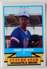 Randy Johnson 1989 CMC Minor League Rookie Baseball Card Indianapolis Indians