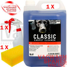 VALETPRO CLASSIC CARPET CLEANER 5LITRE UPHOLSTERY FABRIC DEEP CLEAN QUICK & EASY