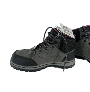 Neu Skechers Arbeitsstiefel Größe 6,5 Damen grau Nubuk Mccoll Composite Toe - Bild 1 von 18