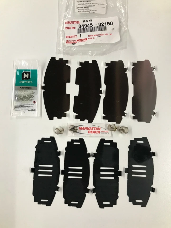 08-18 COROLLA, 08-13 MATRIX Genuino Toyota FRONTAL FRENO CUÑA KIT 04945-02150 Foto 1 de 1