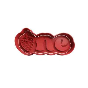 ONE Strawberry Cookie Cutter & Embosser - Picture 1 of 1