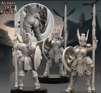 ACROSS THE REALMS Amazon Soldador Mujer (32mm)