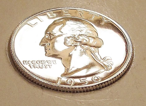1950 Gem Proof Quarter 90% SILVER EYE CANDY Blazing Mirrored Surfaces #705 ~ 15 Cover