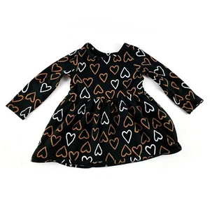 Top smocked per bambina taglia 2T, manica lunga tema Halloween, nero - Foto 1 di 3