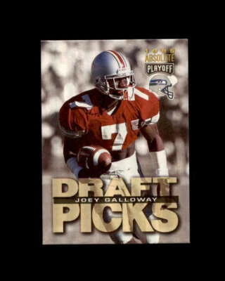 Joey Galloway Rookie Card 1995 Absolute #187 Seattle Seahawks - Image 1 of 2