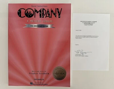 Stephen Sondheim Estate Collection Sticker COMPANY Vocal Selections Rare! - Image 1 of 4