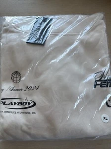 Sudadera con Capucha Hombre Mujer/Playboy Collab Talla XL Nueva Con Etiquetas Color Crema - Imagen 1 de 5