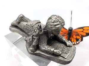 Signed Michael Ricker Dear Santa Letter Signed 1995 Pewter Figurine 831 - Picture 1 of 11