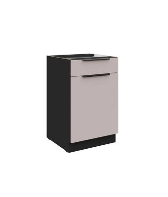 Küchen Unterschrank 50 cm Küche ARONA Kaschmir beige Küchenzeile Küchenblock - Bild 1 von 4