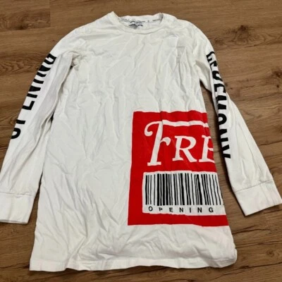 Camisa Ceremonia de Apertura Manga Larga Blanca Talla XS Street Wear Foto 1 de 4