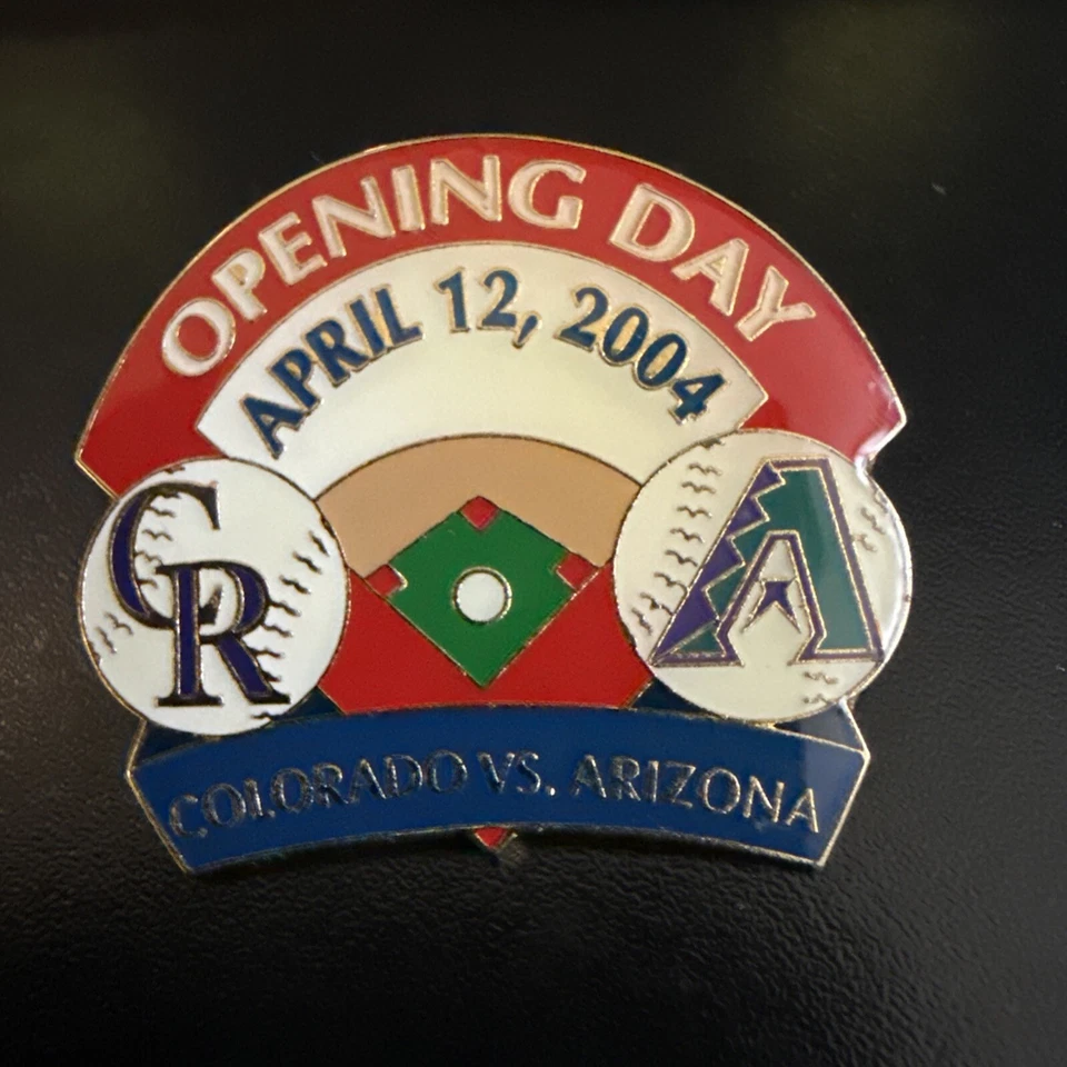 Colorado Rockies Arizona Diamondbacks Opening Day April 2004 MLB Lapel Pin New - Image 1 of 1