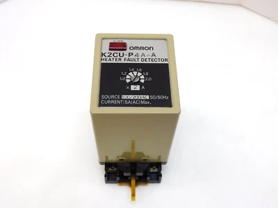 OMRON K2CU-P4A-A HEATER FAULT DETECTOR 100/200VAC 50/60Hz 5A W/ BASE 0181Y7 250V - Image 1 of 4