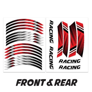 Red 17 inch Wheel Sticker Decal AX2 For Kawasaki Versys 650 07-21 20 19 18 17 - Picture 1 of 10