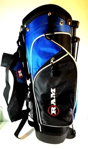 RAM 24” Child Youth Junior Unisex Golf Bag Blue & Black Rain Cover Display Piece - Picture 1 of 9