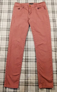 Timing Junior Women? Dark Pink Lightweight Denim Jeans 5 Pocket Size Small 27x25 - Picture 1 of 8