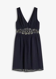 Neu Kleid mit Perlen-Applikation Gr. 52 Dunkelblau Damen Mini-Dress Abendkleid - Bild 1 von 1