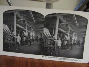 Stereoview Card, How Sears Big Catalogue was Made - Bild 1 von 7