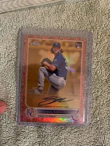 2022 Topps Chrome Gilded Jackson Kowar Rose Gold Refr Rookie Auto # /25 R645 - Bild 1 von 2