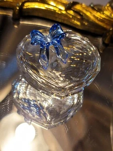 CAJA BARATIJA CRISTAL SWAROVSKI EN FORMA DE CORAZÓN sin caja sin certificado de autenticidad como nueva g102 - Imagen 1 de 5