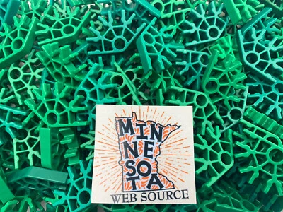 600 Knex Green "Mix" Connectors 4 Position - Standard K'nex Parts - Image 1 of 3