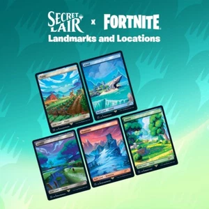 Secret Lair Drop: Secret Lair x Fortnite: Landmarks and Locations NON-FOIL - Picture 1 of 1