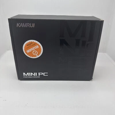 Kamrui Mini PC, GK1-A, 12GB Ram, 128GB SSD, Black - Image 1 of 3