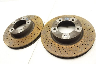 Porsche Cayman 2014 juego de rotores perforados delanteros 14-16 Foto 1 de 4