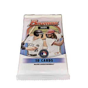 2025 Bowman Baseball-10 Card Pack-Factory Sealed-***Free Shipping*** - Picture 1 of 4