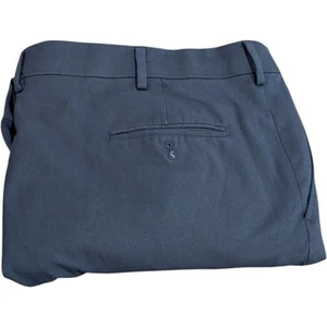 JV Reflex Crew Navy Blue Stretch Dress Pants Big Tall Mens 48x30 Missing Buttons - Picture 1 of 13