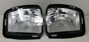 PAIR 2013-2018 DODGE RAM 1500 LH RH DRIVER PASSENGER HALOGEN FOG LIGHT HOUSINGS - Picture 1 of 20
