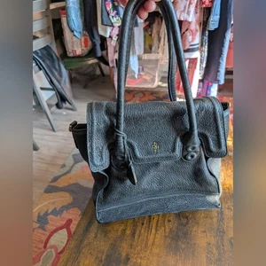 Cole Haan Elegant Black Leather Pebbles Handbag Crossbody - Picture 1 of 16