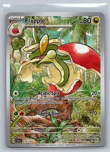 Flapple - 210/191 - Pokemon TCG SV08 Surging Sparks Illustration Rare - NM - Picture 1 of 4