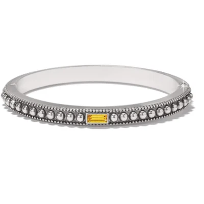 Brazalete Brazalete Brighton Bonito Resistente Gema Bisagras Topacio Claro Amarillo Nuevo con Etiquetas $88 Foto 1 de 2